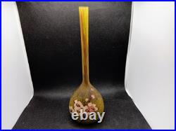 Vase Ancien Soufflé Multicouche Signé DELATTE NANCY. M A
