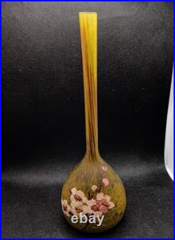 Vase Ancien Soufflé Multicouche Signé DELATTE NANCY. M A