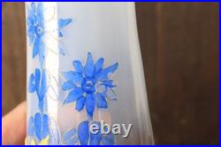 Vase Ancien en Verre Legras Pantin Émaillé Opaline Tournesols Art Nouveau