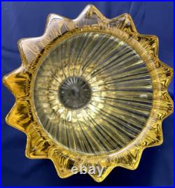 Vase Art Deco De Couleur Jaune P Davesn Bouquet De Fleurs Deco