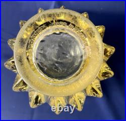 Vase Art Deco De Couleur Jaune P Davesn Bouquet De Fleurs Deco