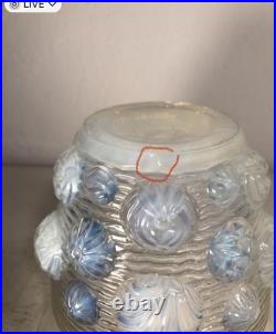 Vase Art Déco aux Coquillages opalescent par Verlys