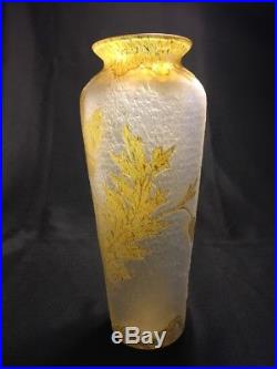 Vase Art Nouveau en cristal Legras Montjoye Saint-Denis / Antique crystal vase
