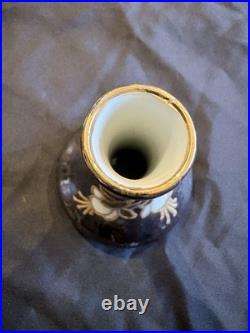 Vase Art Nouveau signé Michèle Caoët 1900 lustre irisé dorure japonisant