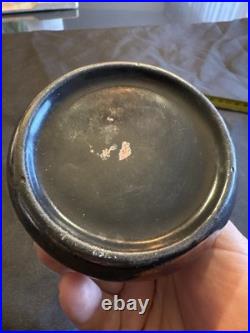 Vase Art Nouveau signé Michèle Caoët 1900 lustre irisé dorure japonisant