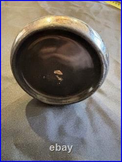 Vase Art Nouveau signé Michèle Caoët 1900 lustre irisé dorure japonisant