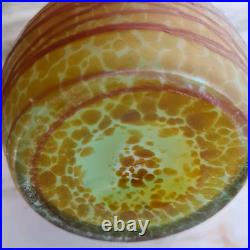 Vase Art Nouveau verre irisé trilobe Pallme Conige & Abbel Kralik