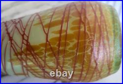 Vase Art Nouveau verre irisé trilobe Pallme Conige & Abbel Kralik