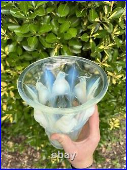 Vase Aux Perruches & Verlux & Opalescent & Vers 1930