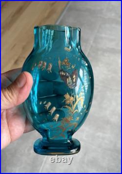 Vase Baccarat décor émaillé