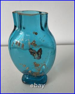 Vase Baccarat décor émaillé