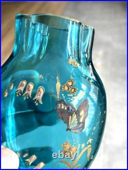 Vase Baccarat décor émaillé