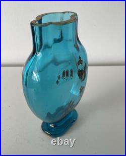 Vase Baccarat décor émaillé