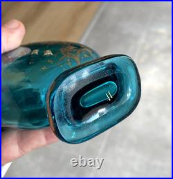 Vase Baccarat décor émaillé