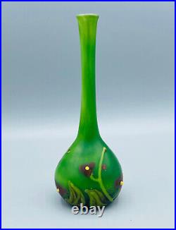 Vase Bijou Art Deco Verre Travail Chalumeau Charles Schneider Le Verre Francais