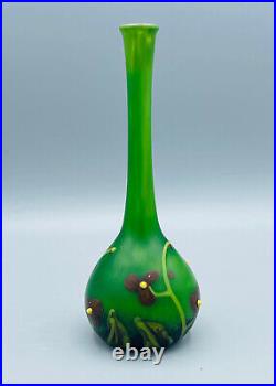 Vase Bijou Art Deco Verre Travail Chalumeau Charles Schneider Le Verre Francais