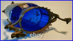 Vase Bleu Cobalt Eugene Rousseau Baccarat L Escalier De Cristal Decor Japonisant