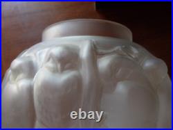 Vase Boule Signe Muller Freres Luneville 12 Oiseaux Verre Cristal Presse-depoli Vase Boule Signe Muller Freres Luneville 12 Oiseaux Verre Cristal Presse-depoli