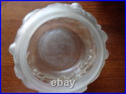 Vase Boule Signe Muller Freres Luneville 12 Oiseaux Verre Cristal Presse-depoli Vase Boule Signe Muller Freres Luneville 12 Oiseaux Verre Cristal Presse-depoli