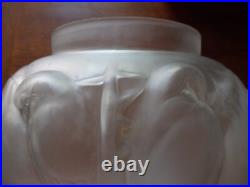 Vase Boule Signe Muller Freres Luneville 12 Oiseaux Verre Cristal Presse-depoli Vase Boule Signe Muller Freres Luneville 12 Oiseaux Verre Cristal Presse-depoli