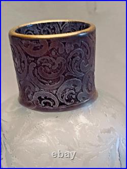 Vase Conique De Théodore Legras Décor Mimosa