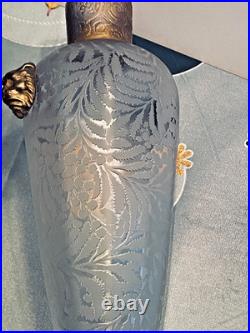 Vase Conique De Théodore Legras Décor Mimosa