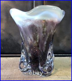Vase Cristal Art Français Waltersperger H 12 Cm