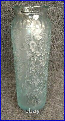 Vase Cristal Coloré Bougainvilliers Signé Lalique