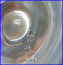 Vase Cristal De Sevres Sablé Haut 21,5 Cm Art Deco