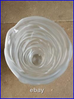 Vase Cristal De Sevres Sablé Haut 21,5 Cm Art Deco