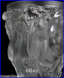 Vase Cristal Lalique Édition Numérotée Bacchantes Incolore Neuf+box+papier