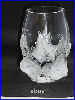 Vase Cristal Lalique France Medera Crystal Kristall Vaso Cristallo Jarrón Glass