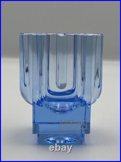 Vase Cristal de Saint-Louis Rivière de Table Bleu Très Bon État Vase Cristal de Saint-Louis Rivière de Table Bleu Très Bon État