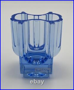 Vase Cristal de Saint-Louis Rivière de Table Bleu Très Bon État Vase Cristal de Saint-Louis Rivière de Table Bleu Très Bon État
