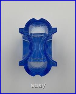 Vase Cristal de Saint-Louis Rivière de Table Bleu Très Bon État Vase Cristal de Saint-Louis Rivière de Table Bleu Très Bon État