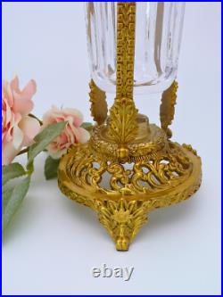 Vase Cristal et Laiton Haut de Gamme Vase Cristal et Laiton Haut de Gamme
