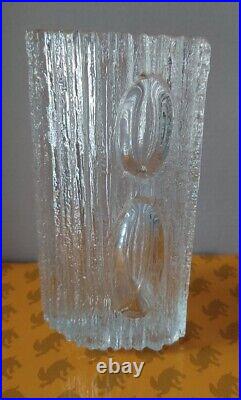 Vase DAUM en Cristal Cratère année 1970