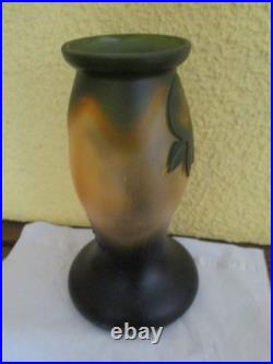 Vase DE VIANNE Décor de citronniers dégagés à l'acide Inspiration Art Nouveau Vase DE VIANNE Décor de citronniers dégagés à l'acide Inspiration Art Nouveau