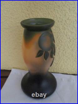 Vase DE VIANNE Décor de citronniers dégagés à l'acide Inspiration Art Nouveau Vase DE VIANNE Décor de citronniers dégagés à l'acide Inspiration Art Nouveau