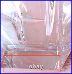 Vase Daum France Cristal Ouvre d'Art Transparente Élégante et Ailée