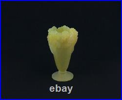 Vase Daum Modèle Mimosa En Pâte De Cristal