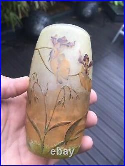 Vase Daum Nancy Orchidees