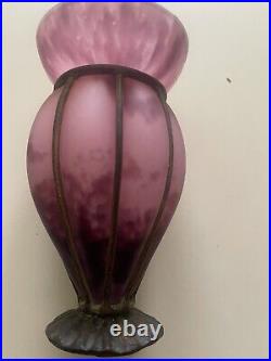 Vase Delatte. Art Deco. Pate De Verre