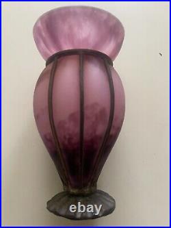 Vase Delatte. Art Deco. Pate De Verre