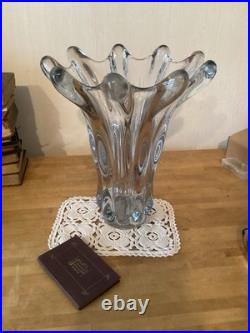 Vase En Cristal Corolle H 36 Cm Diamètre Sup 29 Cm 6 Kgs