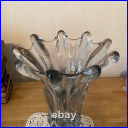 Vase En Cristal Corolle H 36 Cm Diamètre Sup 29 Cm 6 Kgs
