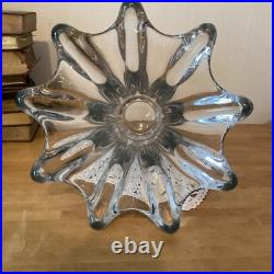Vase En Cristal Corolle H 36 Cm Diamètre Sup 29 Cm 6 Kgs