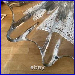 Vase En Cristal Corolle H 36 Cm Diamètre Sup 29 Cm 6 Kgs