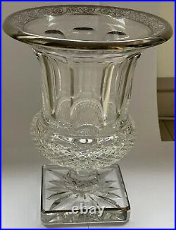 Vase En Cristal Saint-louis Modèle Platine / Collection Versailles