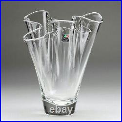 Vase En Cristal Vintage Art Design Superbe Vase En Cristal Années 70